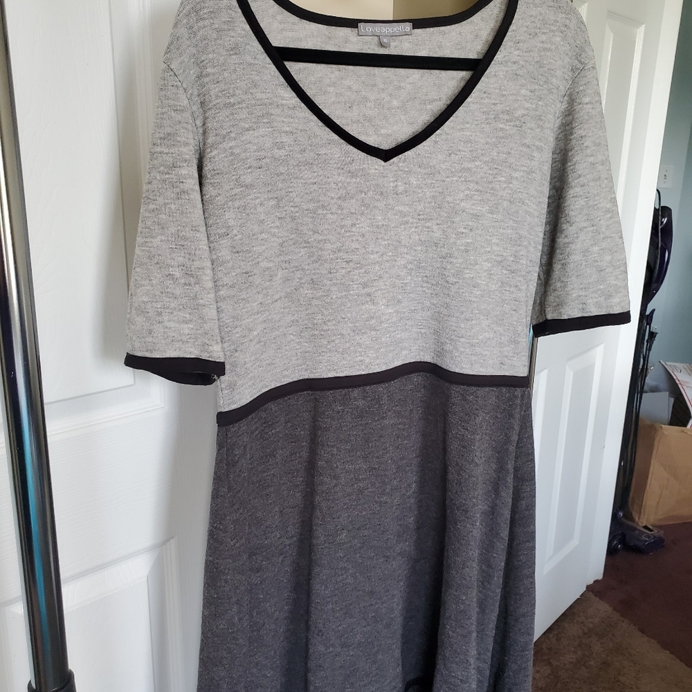 Gray Sweater Dress Sz XL